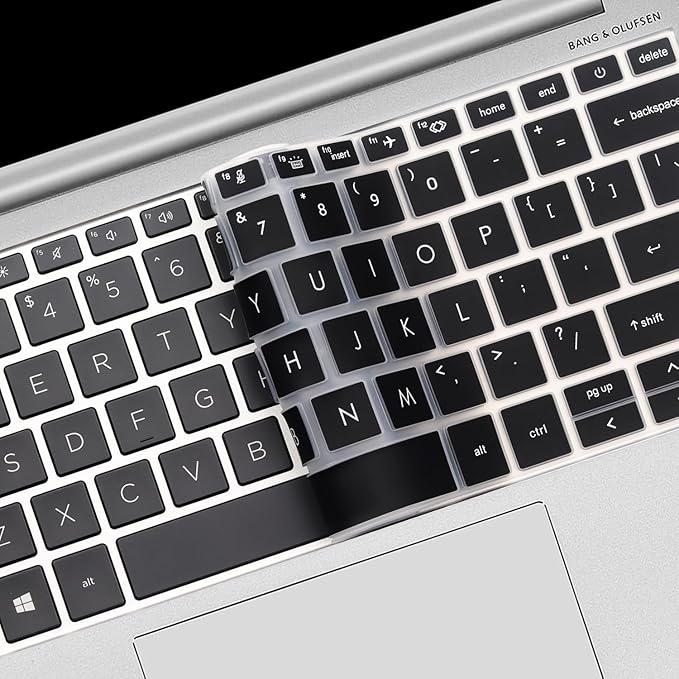 Keyboard Cover for HP EliteBook 830 835 840 845 1040 G9 G10 2024 2023 2022 13.3 14 inch Laptop Accessories Keyboard Protective Skin (Not fit The 830/840/845/1040 G11 G8 G7 G6 G5 G4 G3)-Black