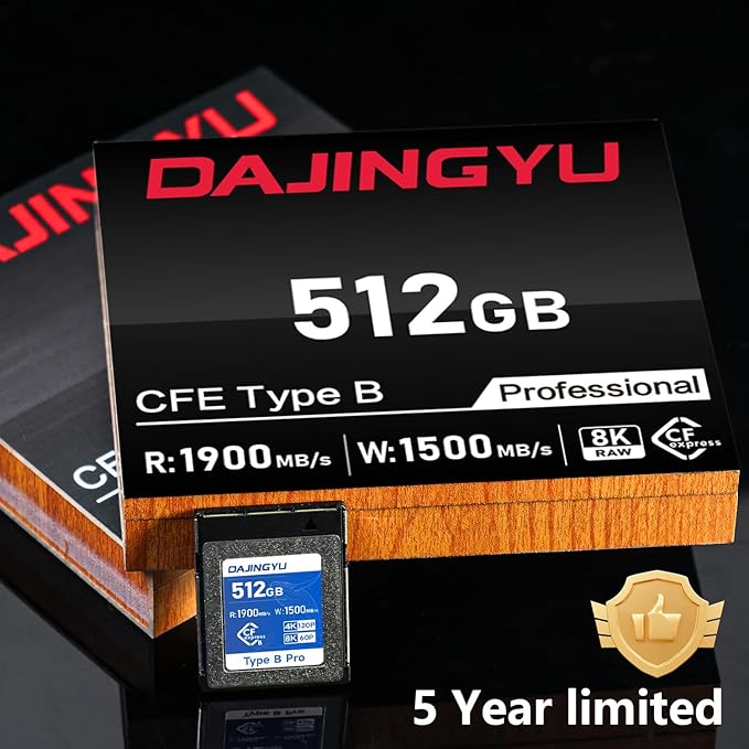 512GB CFexpress Type B Memory Card VPG400 Up to 1900/1500 MB/s Read/Write- Shooting Video and Photo in up to 8K RAW Compatible with Nikon Canon panasonic Fujifilm Camera