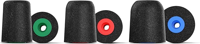 Comply P-Series | Memory Foam Replacement Ear Tips Designed for Etymotic, NuForce, ISOtunes PRO, Q-Jays, & More | Superior Noise Isolation, Ultimate Comfort, Secure Fit | Black (S/M/L) (3 Pairs)