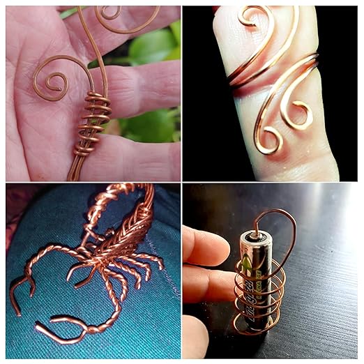 8 Gauge/3.2 mm 6.5 feet 5 oz 99.9% Dead Soft Copper Wire for Electroculture Gardening, Jewelry Making, Beading, Science Projects, DIY Artwork, Pure Bare Copper Wire