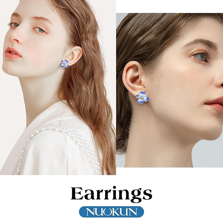 Clip on Earrings Women, 14K Gold Plated Earrings for Sensitive Ears, Fashion Women's Earrings Jewelry Birthday Gift for Wife Grandma Daughter Girls on Christmas Thanksgiving