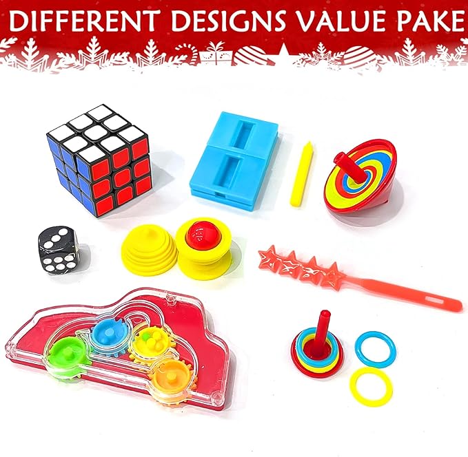 8 Pack Non-Snap Christmas Table Party Favors with Party Hats Joke Little Gifts for Kids Adults, Christmas Snowman Design, Xmas Seasonal Holiday Dinner Traditions Supplies