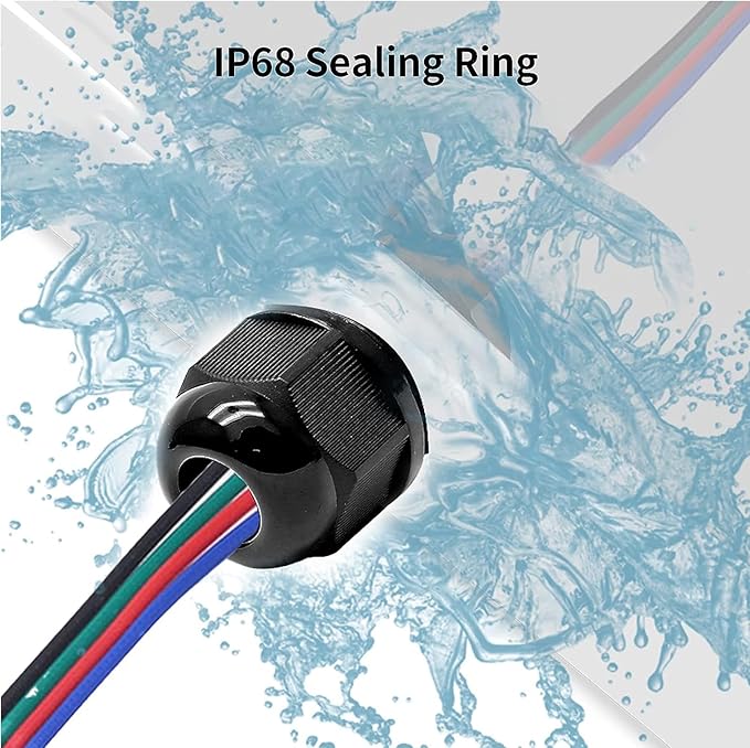10 Pcs 3/4" NPT Nylon Cable Glands, IP68 Waterproof Adjustable Cord Grip Cable Connector Strain Relief Wire Protectors for 13-18mm Cable Diameter, Black