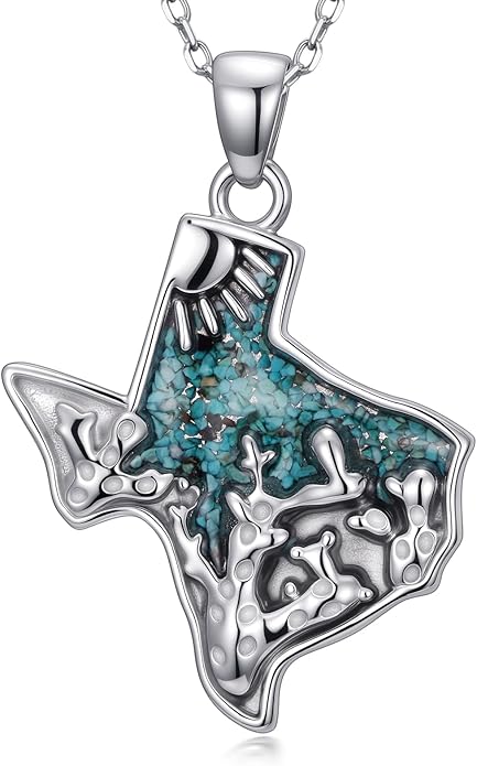 Western Cowboy Necklace 925 Sterling Silver Horseshoe Pendant Western Jewelry Cowgirl Gifts for Women Girlfriend Cowboy Cowgirl