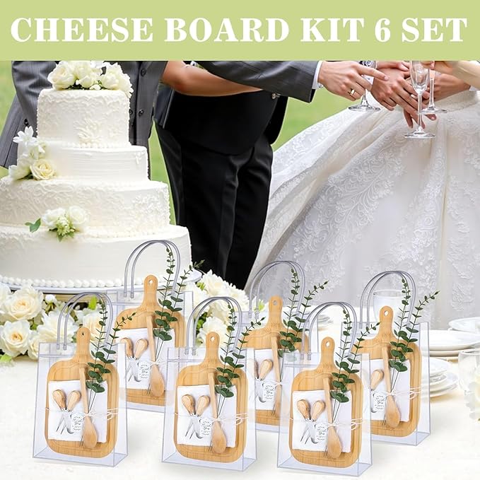 2 Set Baby Shower Game Prizes for game winners adults, Bamboo Mini Charcuterie Boards with Spoon Fork Towel & Gift Bags, Bridal Shower Prizes Gifts for Guests - All-in-One Adult Party Favors