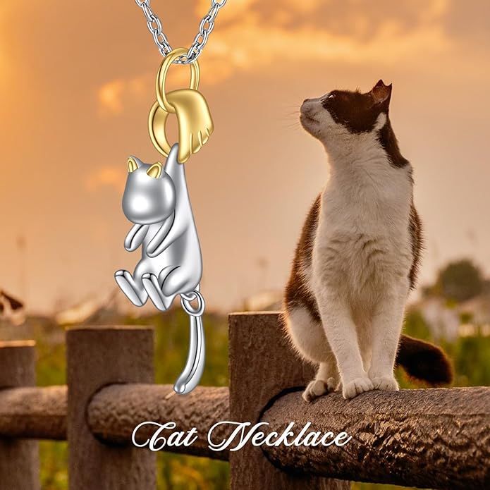 Animal Necklace Cat/Fox/Otter/Sloth/Cow/Highland Cow/Koala Necklace Cute Animal Jewelry Gifts for Women