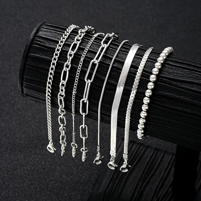 73 Pcs Gold Jewelry Set with 6Pcs Layered Necklace, 11 Pcs anklet and 7Pcs Earring Ear Cuff,12Hoop Earrings ,15pcs Rings,21pcs stud earrings Jewerly set for Women Pack for Friendship Party Gift
