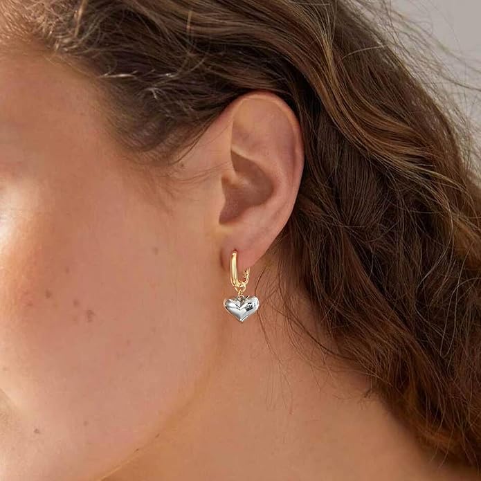 14K Gold Earring Cross Waterdrop Butterfly Heart Knot Earrings for Women Gold Silver Cross Leverback Drop Gold Silver Teardrop Hoop Dangle Earring White Gold Dangle Drop Earring
