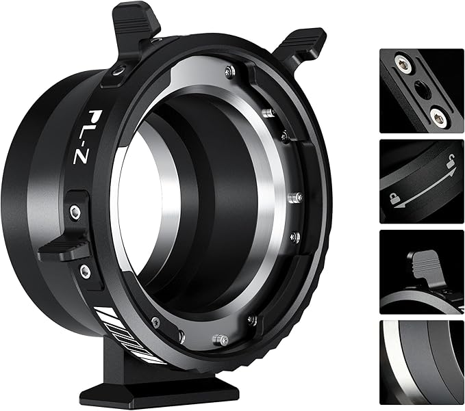 VILTROX PL-Z Lens Adapter, Lens Converter Ring Camera Lens Mount Adapter Ring Compatible with PL Lens to to Z Mount Nikon Mirrorless Camera Z5 Z50 Z6 Z6II Z7 Z7II Zfc