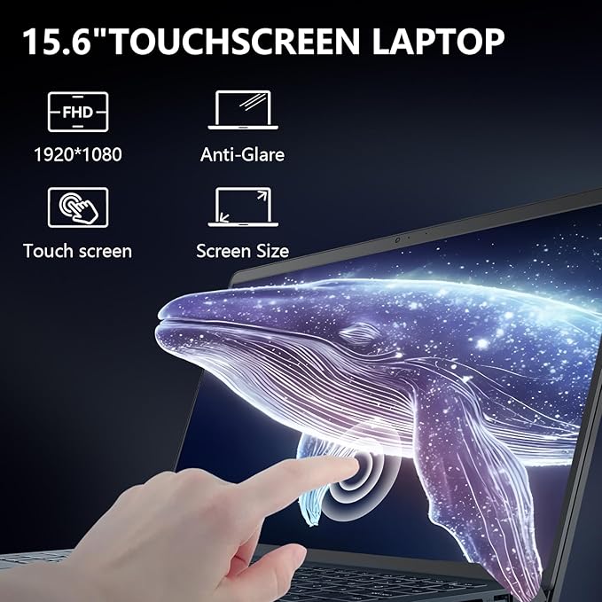 Dell 15.6" Touchscreen Laptop Computer, 16GB RAM, 0.75TB Storage (512GB SSD + 256GB Docking Station), Intel 10-Core i5-1334U (Beat i7-1250U), FHD Display, WiFi 6, Windows 11 Pro S, USB C to RJ45 Cable