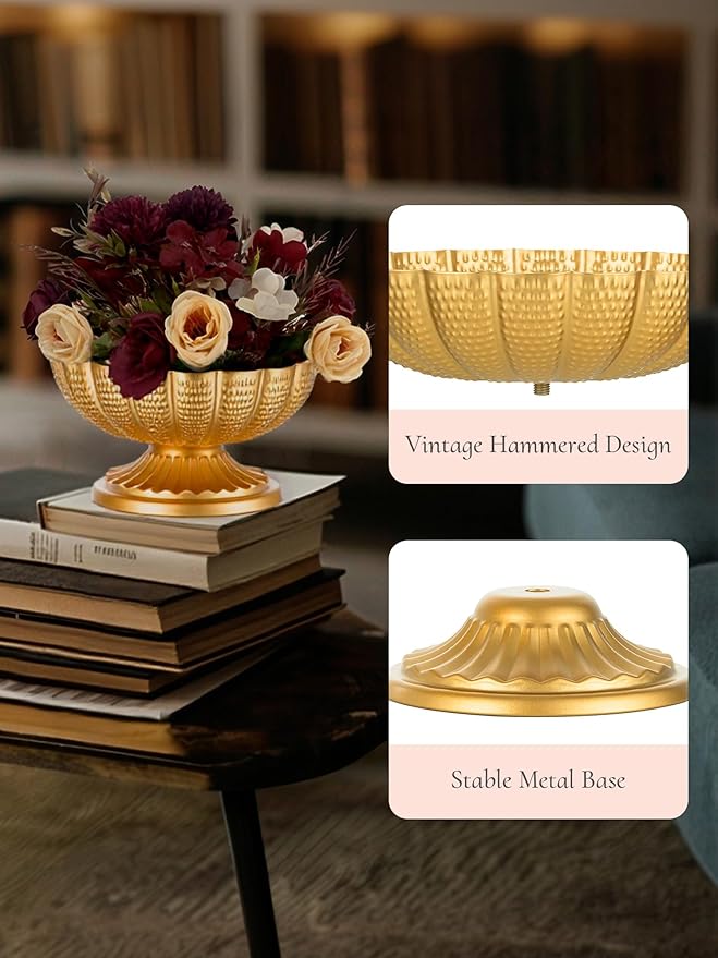 Gold Vase Centerpieces for Table: Gold Flower Vase for Wedding Centerpieces 10 Packs Mini Sized Flower Stand Arrangement Bulk for Party Event Engagement Celebration