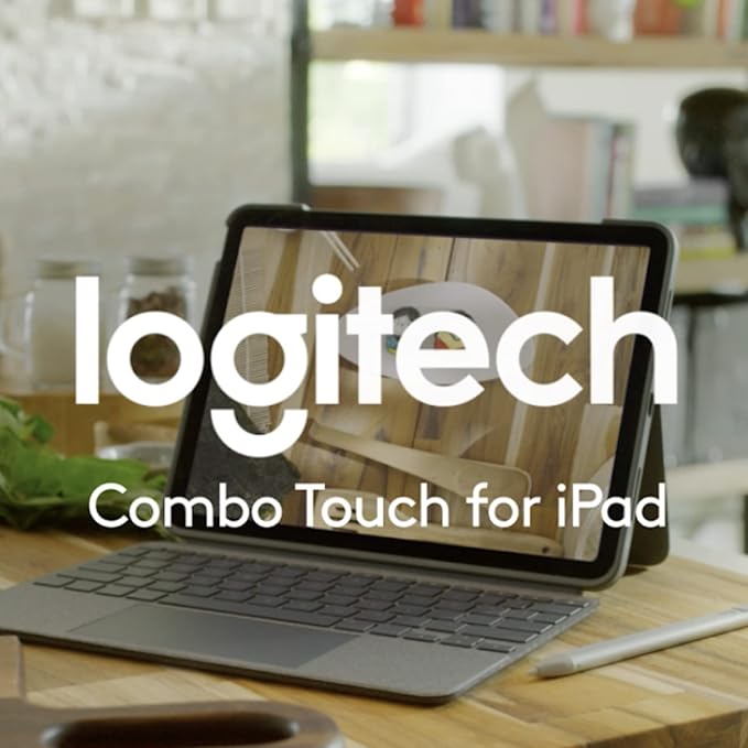 Logitech Combo Touch Keyboard Case for iPad (10th gen & A16) with Detachable Keyboard and Logitech Crayon (USB-C) Digital Pencil for All iPads (2018 Releases and Later)