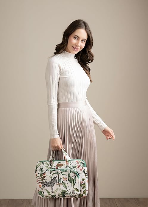 Maison d'Hermine Laptop bag with front pocket Stain and water repellent Cotton canvas