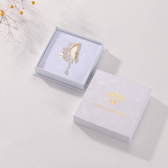 Animal Brooch Insect Bird Brooches Pearl Rhinestone Crystal Brooch 18k Gold-Plated Lapel Pins Jewelry Gifts Birthday Gifts for Women Men