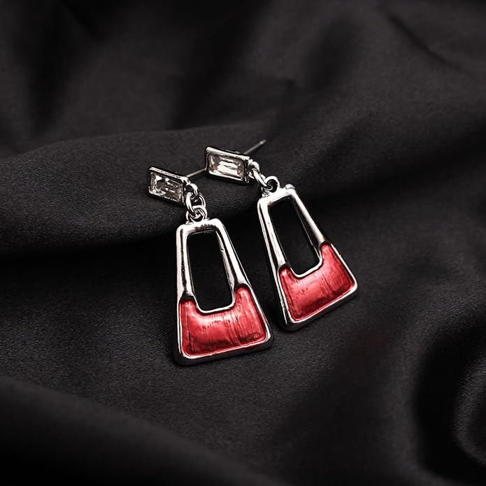 SFE Irregular Enamel Triangle Shape shell Collar Bib Bohemian Boho Statement Necklace Earrings Fashion Costume Jewelry Set for Women