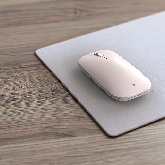 Incase Modern Mobile Mouse – Designed by Microsoft – Lightweight, Precision Navigation, Right/Left Hand Use, Scroll Wheel, BlueTrack Technology, Wireless Bluetooth for Mac/Windows/8/10/11 (Sandstone)