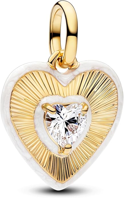 Gold Heart Family Charms Bead for Bracelets and Necklaces Jewelry Charm for Women Valentine Mother's Day