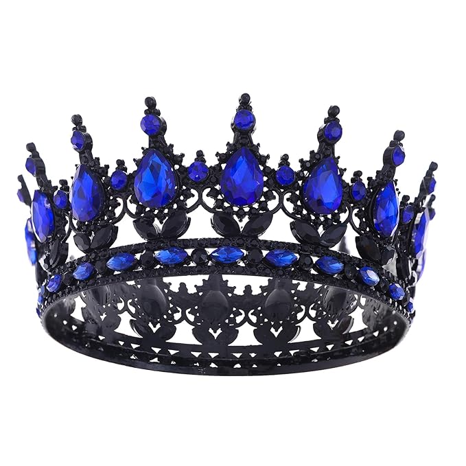 Queen Crown for Women Crystal Tiara for Girl Rhinestone Wedding Headband for Bride Hair Accessories for Costume Birthday Party Prom Gifts