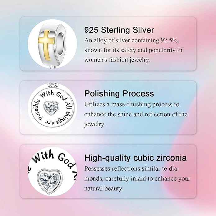 Birthday Fashion Love Heart Dangle Charm 925 Sterling Silver Charms fits Bracelets and Necklace Pendant Bead Charms Jewelry Present for Women Family Friends