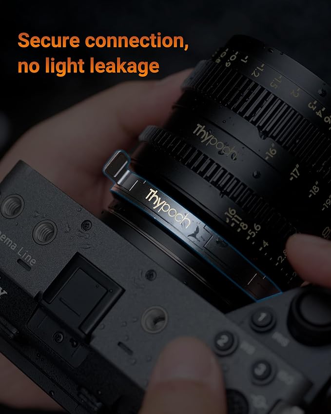Thypoch M-E Lens Mount Adapter Auto-Lock,Compatible with Leica M Lens to Sony E Mirrorless Camera A7 A7C a7r a7s A7I A9 A9I A1 A1I FX3 FX6 FX9 FX2 A6600 a6500 a6400 a6300 ZV-E10 ZV-E10 II FX30