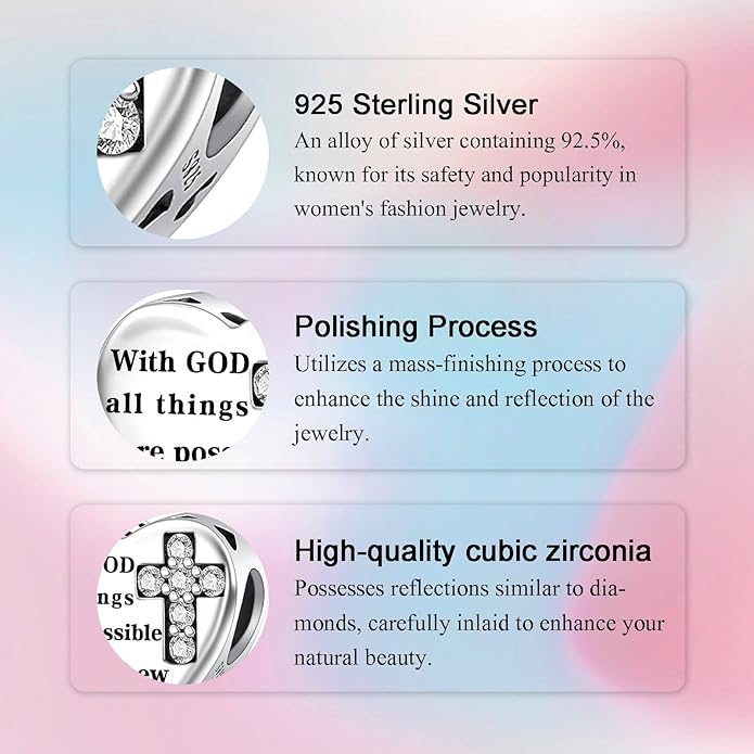 Bible Family Mom Wife Love Heart Dangle Charm 925 Sterling Silver Charms fits Bracelets and Necklace Pendant Bead Charms Jewelry Present for Women Family Friends