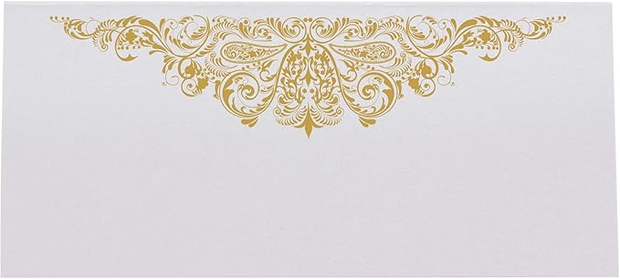 Paisley Place Cards, Gold (Choose Color), Set of 60, Pre-cut and Scored - Wedding, Party, Dinner, and Special Events - Made in the USA
