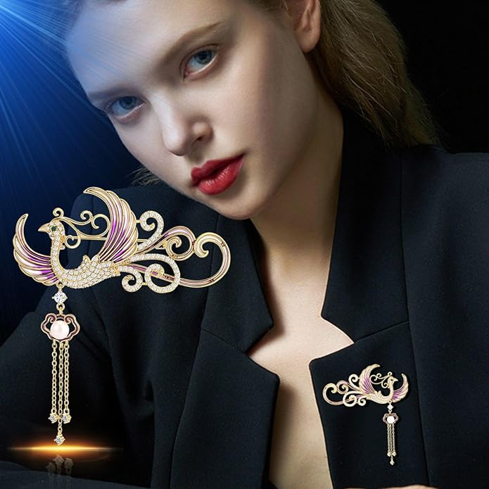 Animal Brooch for Women Girls Rhinestone Animal Brooch Lapel Pin Jewelry Gift for Mom Wife