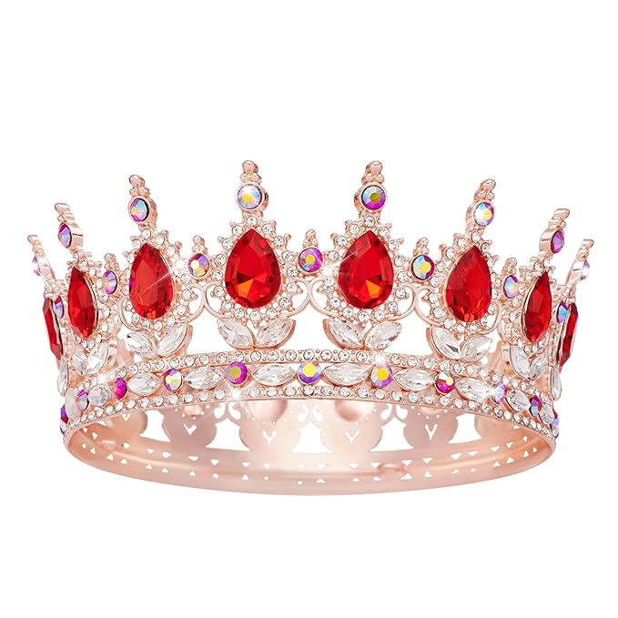 Queen Crown Rhinestone Wedding Crowns and Tiaras for Women Costume Party Hair Accessories Princess Birthday Crown Crystal BridalCrown