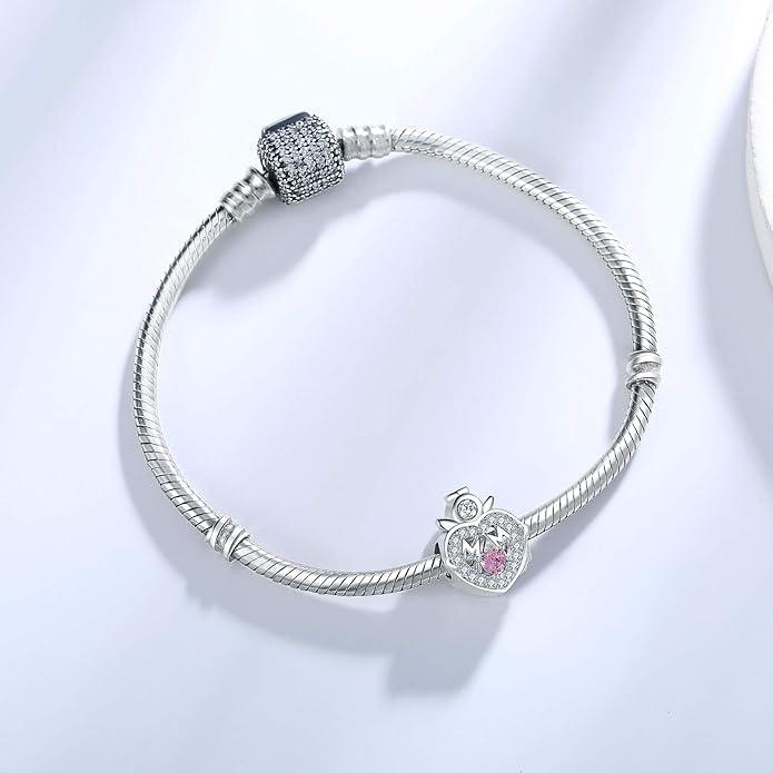925 Sterling Silver Charms Fit Pandora Charms Bracelet I Love You to Infinity and Beyond Fit Wife Mother's Day Christmas Birthday Gift