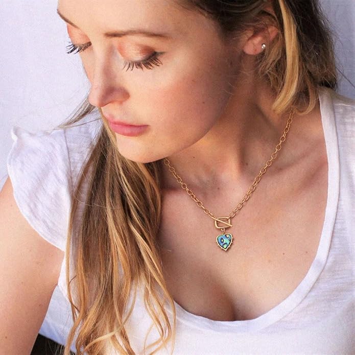 Aobei Pearl 18K Gold Plated Moon Star Lion Evil Eye Love Heart Cross Pendant Necklace Medallion Paperclip Chian Choker Layering Jewery for Women
