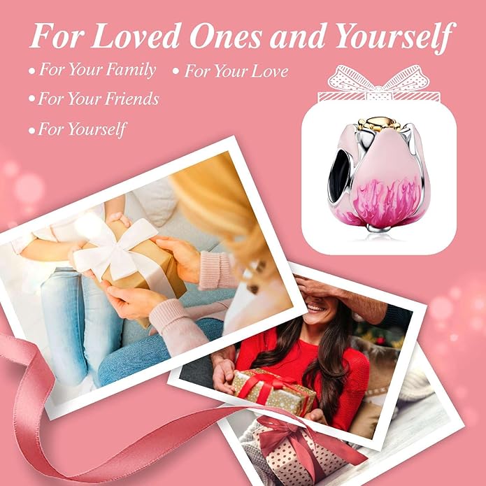 Family Mom Heart Charms 925 Sterling Silver Bead for Bracelets and Necklaces For Women Jewelry Present