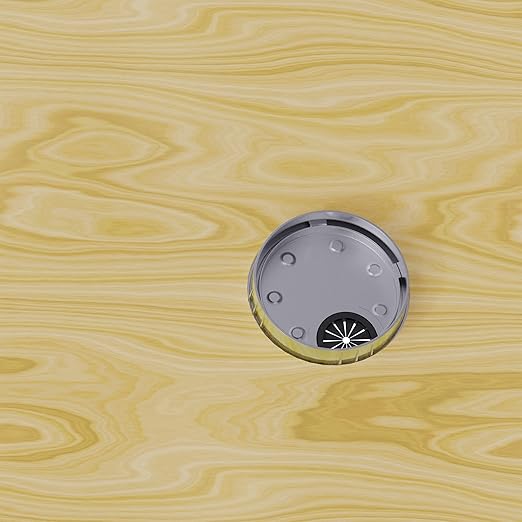 Desk Grommet 2-1/8 Inch 53mm, Zinc Alloy Computer Desk Wire Hole Cover, Office Desktop Cord Cable Hole Metal Ring, Silver Tone