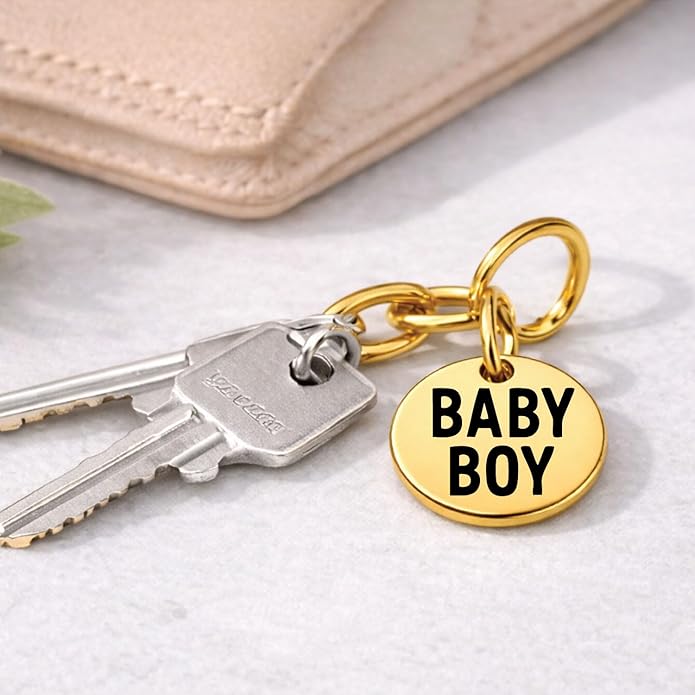SM Design Pregnancy & New Baby Charm Set – Set of 4 Meaningful Stainless Steel Charms – Great for Crafting, Making Bracelets and Necklaces - Meaningful Keepsake Charms for Expecting & New Moms