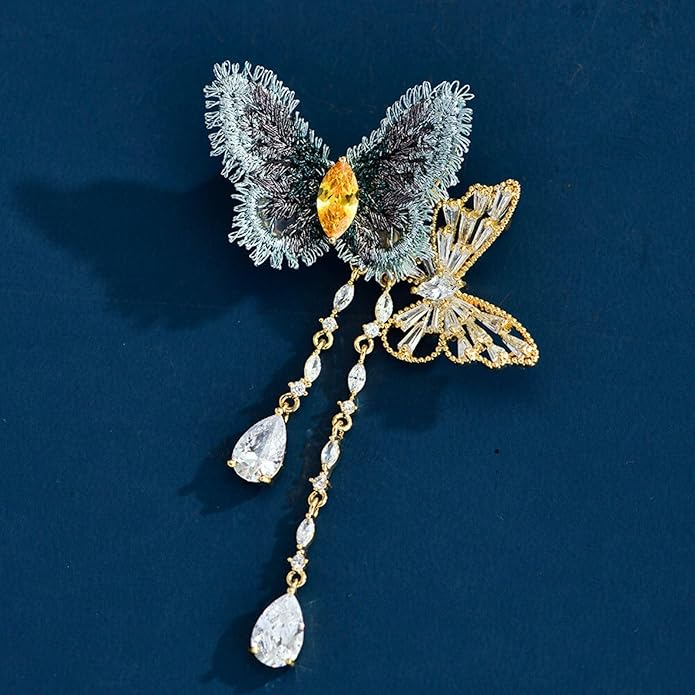 Animal Brooch Insect Bird Brooches Pearl Rhinestone Crystal Brooch 18k Gold-Plated Lapel Pins Jewelry Gifts Birthday Gifts for Women Men