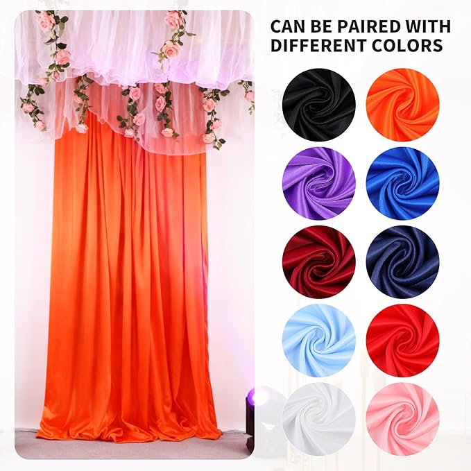 5x10FT Photo Stage Backdrop 2 Panels Curtains Drapes for Photography and Party(Royal Blue)