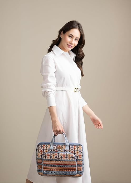 Maison d'Hermine Laptop bag with front pocket Stain and water repellent Cotton canvas