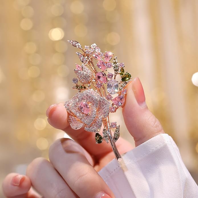 Brooch Pins For Women Fashion, Flower Brooches Jewelry For Women Floral Series Brooches And Pins Designer Lady's Costume