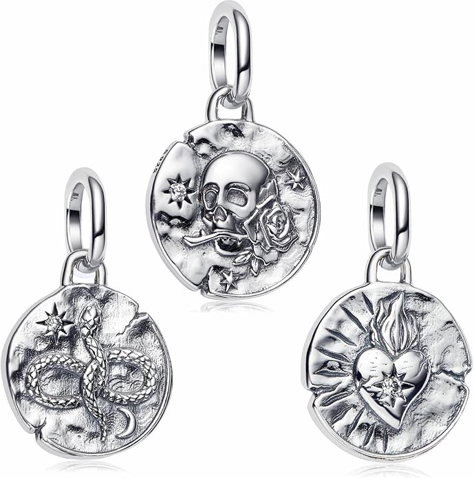 Cute Fashion Heart Charms,S925 Sterling Silver Charm,Bead for Bracelets and Necklaces,For Women Jewelry Present