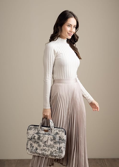 Maison d'Hermine Laptop bag with front pocket Stain and water repellent Cotton canvas