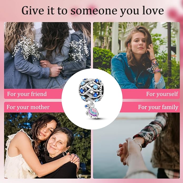 NARMO S925 Sterling Silver Charms Hamsa Charm for Pandora Bracelets Cross Charms for Bracelets Perfume High Heels Dangle Charms Silver Charms for Women