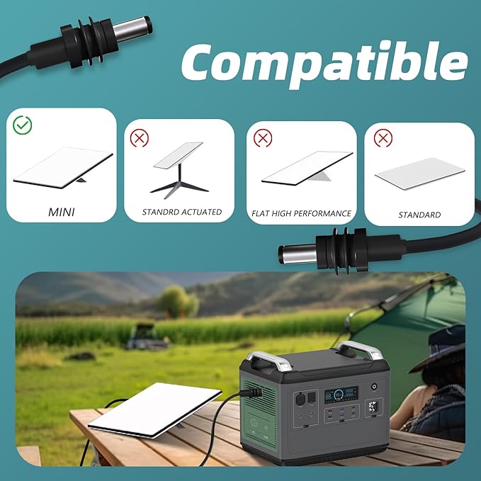 DC5521 Power Extension Cable for Starlink Mini,10FT 25FT 50FT 16AWG Waterproof DC 5521 Cord, DC Male to Male Extension Cable for Starklink Mini Work with 20V/65W+ PD Source (Male to Male 25FT)