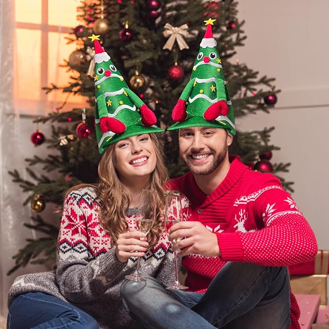 Christmas Hat,Gnome Hat, Strange Dr.Seuss Hats,Holiday Duck Cap for Xmas New Year Festive Party Supplies