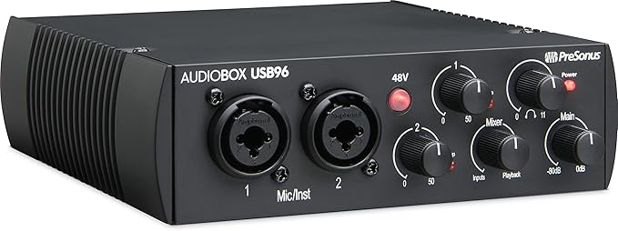 PreSonus AudioBox 96 25th Anniversary USB Audio Interface with Studio One Artist DAW Recording Software