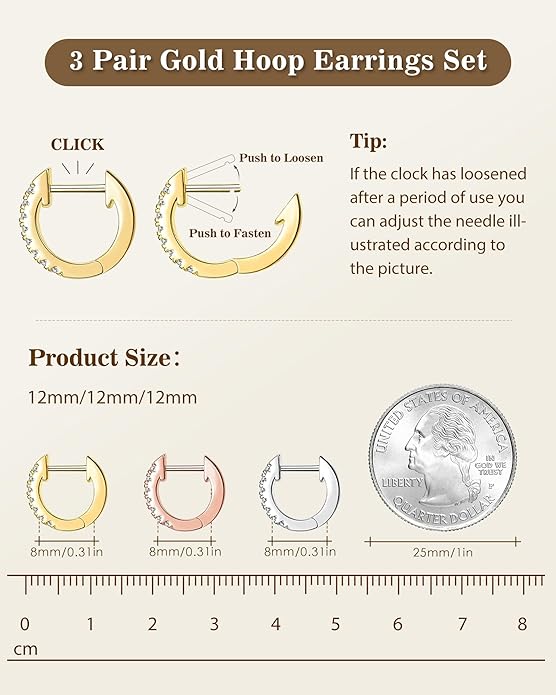 Tassel Chain Small Gold Hoop Dangle Earring For Women Huggie Earring Heart Star CZ 14K Gold Plated Fashion Jewelry Friendship Gift