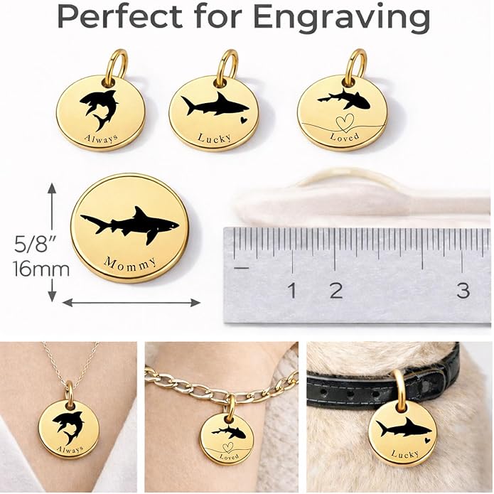 SM Design Mama Animal Charm Set – Set of 4 Stainless Steel Charms – Motherhood & Family Keepsake Jewelry Charmss