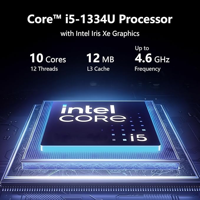 Dell 15.6" Touchscreen Laptop Computer, 16GB RAM, 0.75TB Storage (512GB SSD + 256GB Docking Station), Intel 10-Core i5-1334U (Beat i7-1250U), FHD Display, WiFi 6, Windows 11 Pro S, USB C to RJ45 Cable