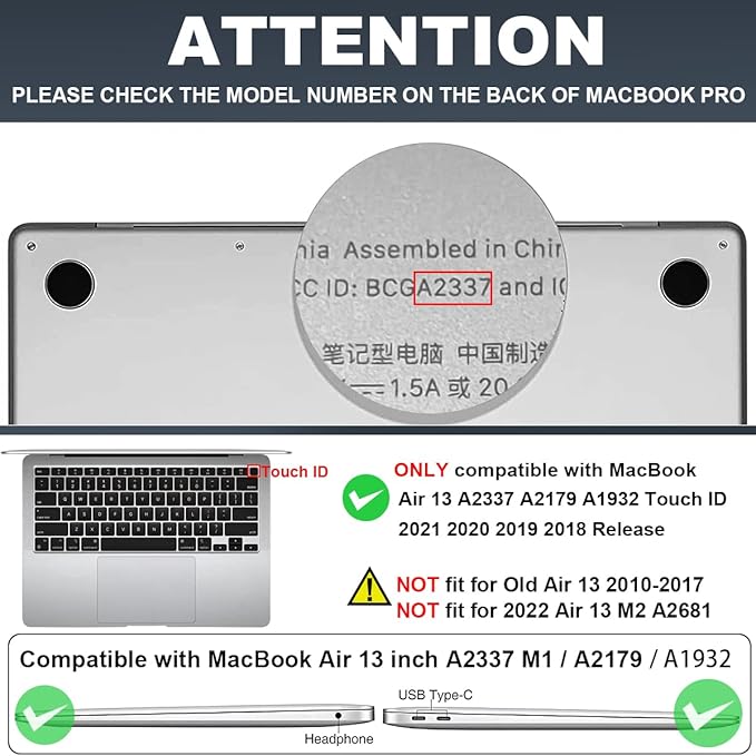 Compatible with MacBook Air 13 inch Case 2021 2020 2019 2018 M1 A2337 A2179 A1932 with Retina Display & Touch ID, Pattern Plastic Hard Shell Case Keyboard Skin Cover, Pink Peonies & Lilies