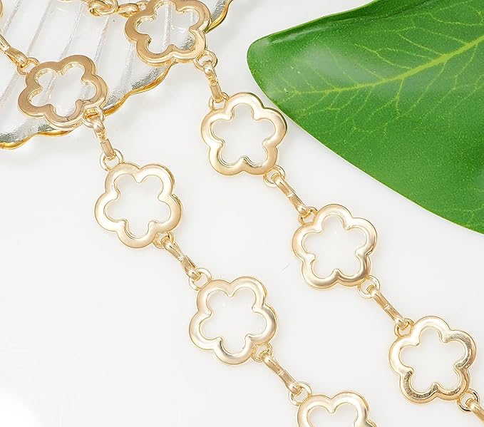 Small Flower Metal Belt Chain - Adjustable Waist Chain for Women's Dresses