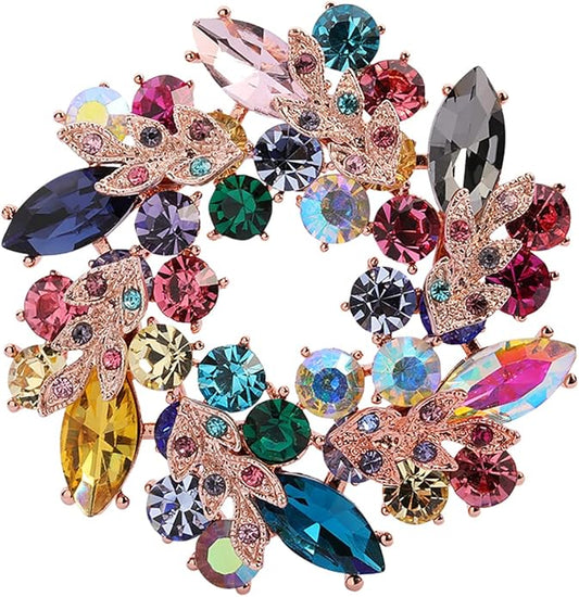 Brooch Pins For Women Fashion, Flower Brooches Jewelry For Women Floral Series Brooches And Pins Designer Lady's Costume