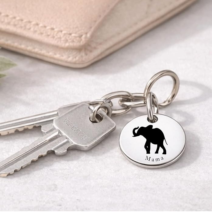 SM Design Mama Animal Charm Set – Set of 4 Stainless Steel Charms – Motherhood & Family Keepsake Jewelry Charmss